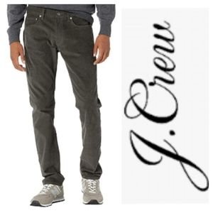 Men's Jcrew gray slim corduroy pants 484